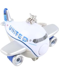 UNITED AIRPLANE KEY CHAIN W/ LIGHTS & SOUND