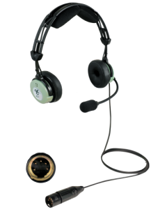 PASSIVE HEADSET-MIC, 5 PIN XLR, DUAL EAR, DC JET